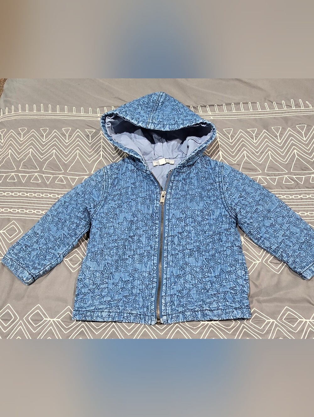 Stella McCartney Kids Infant Star Embroidered Denim Jacket Size 24mons
